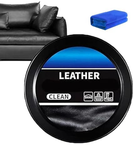 Après-shampoing nettoyant pour cuir de voiture - Solution d'entretien du cuir de qualité supérieure - Pâte de nettoyage en profondeur pour sièges de voiture - Traitement de rembourrage en cuir