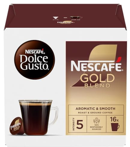 Nescafé Dolce Gusto Gold Blend Coffee Pods, 16 Capsules (16 Servings)