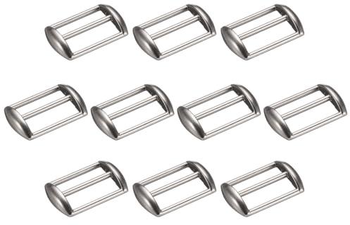QUARKZMAN 10Pcs Hebilla De Gorra De Béisbol De Metal Plata Mate