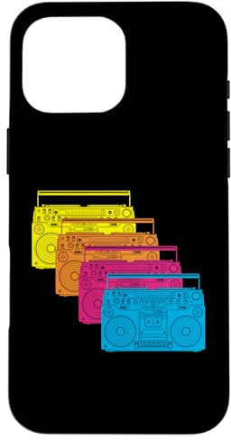 Ghettoblaster 90er Jahre 80er Motto Party DJ Disco Musik fun Hülle für iPhone 16 Pro Max