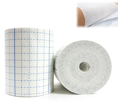 2 Stück 10cm x 10m Fixierpflaster Rolle – Atmungsaktives Selbstklebendes Vlies-Klebeband zum Sanften Fixieren von Wundverbänden und Pflastern, Hautfreundlich und Hautschonend
