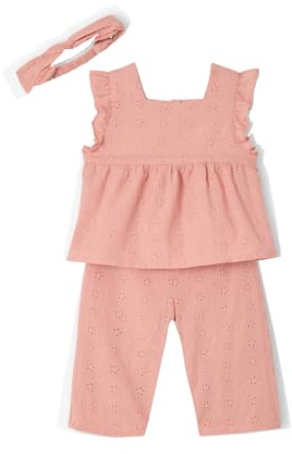 VERTBAUDET Ensemble Bébé Fille Broderie Anglaise Coton
