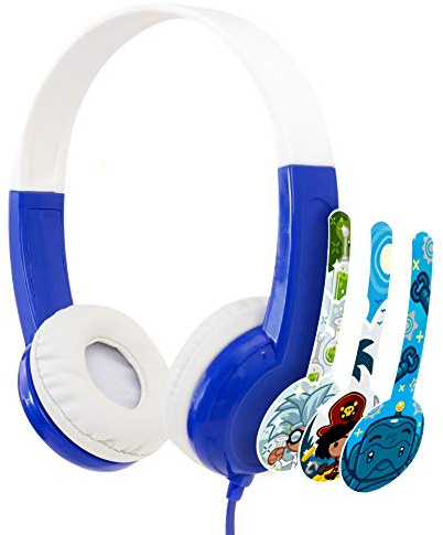 ONANOFF Buddyphones Discover Volume Limiting Kids Headphones In-Ear Durable, Comfortable,& Customizable