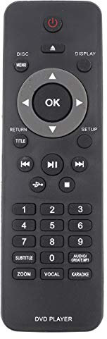 Niiyen Télécommande pour Lecteur DVD, télécommande pour Lecteur DVD Intelligent, télécommande Universelle pour Lecteur DVD de Remplacement pour Philips DVP5982C1/37B DVP3350K