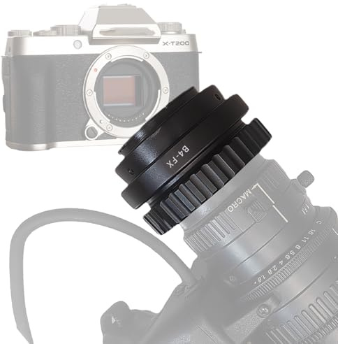 B4-FX Lens Adapter Compatible with B4 2/3 Broadcast Grade Mount Lens & for Fuji Film X X-A1,X-A2,X-A3,X-A10, X-M1.X-E1,X-E2,X-E2S,X-T1,X-T2,X-T10,X-T20 Camera.with Tripod Mount