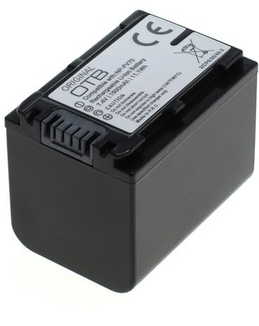 Ersatz Akku passend für Sony FDR-AXP33, DCR-450E, HC22E, HC85E, SX31E, HDR-CX305E, HC5E, SR12E, TD20VE, XR160E, NEX-VG10E, DEV-50V (Ersetzt NP-FV70) Kamera Akku OTB