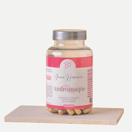 IMANE HARMONIE Complément Alimentaire Naturel Réduction Poils Visage et Corps ANDROMAQUE - SOPK Complément Hormonal Naturel Hirsutisme - Réglisse Ortie Resvératrol - 90 Gélules - 30 Jours