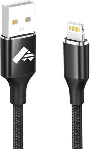Aioneus Cable Cargador iPhone 1M, Cable iPhone Carga Rápida MFi Certificado Cable Lightning Compatible con iPhone 14 13 12 11 Pro XS MAX XR X 8 7 6S 6 Plus 5 5S, iPad