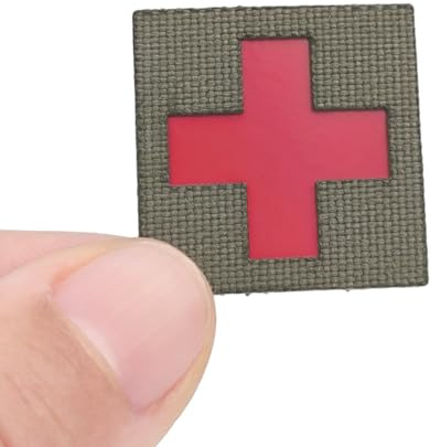 Mini Medical Cross IFAK First Aid Tiny Patch [Ranger Green,Red]