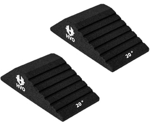 HVO Wadendehner Knieretter Squat Wedge: Kniebeugen Keil Kniebeugenblock Knieretter Alternative Slant Board Wadentrainer Kniekeil Wadenstrecker Menge 2