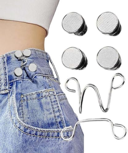 Jeans-Knopfspanner, verstellbarer Jeansknopf - Kein Nähen, lockerer Jeans-Spanner,Legierter lockerer Jeans-Spanner, abnehmbare Jean-Knopfstifte für Jeans, Ärmel, Hosen