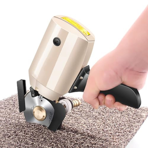ZHJOPP Forbici elettriche per Tessuti Multistrato, taglierina rotativa elettrica per Tessuti, Spessore di Taglio Massimo di 35 mm, tagliatrice per Tessuti