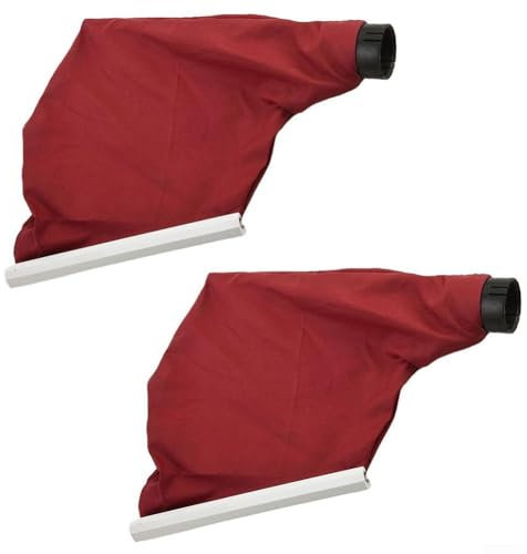 Confezione da 2 sacchetti raccogli polvere in tessuto per levigatrice a nastro 9403 9401 copertura antipolvere di ricambio per utensili elettrici, rosso nero
