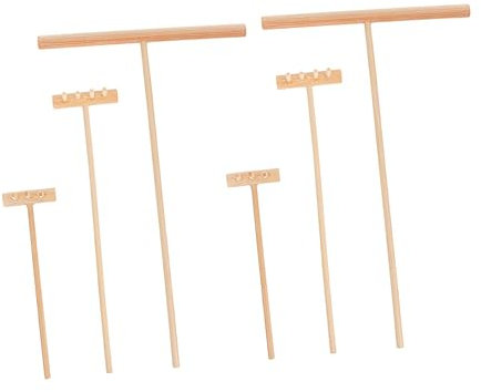 Abaodam 2sätze Mini Zen Garten Rake Teiliges Mit Holzrechen Für Sandtisch-Dekoration Für Büro Und Entspannung Perfektes Zubehör Für Mikrolandschaften