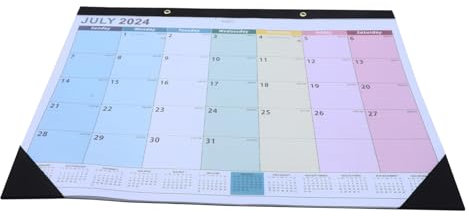 NUOBESTY Hängekalender Monatskalender für Haushalt Kleiner Wandkalender Robuster Kalender zum Aufhängen Planungskalender Tageskalender zum Aufhängen Büromonatskalender Tischkalender