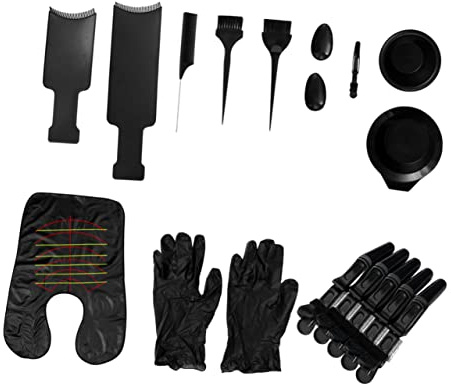 VALICLUD 15pezzi Tinture Capelli Pz Pettine Ciotola Paraorecchie e Fermagli Scialle Per Colorazione Capelli Fai Da Te o Professionale