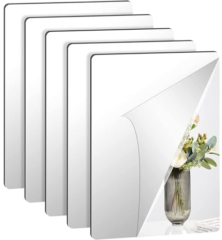 Rbleote Spiegel zum Kleben, Klebespiegel – Hochauflösendes, Benutzerfreundliches, Selbstklebendes Design Ermöglicht Flexible, Individuelle Gestaltungen (30 × 20 × 0,2 cm)