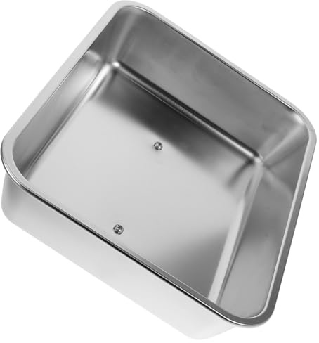 Hemobllo Couvercle Rectangulaire Surface Antiadhésive pour Garder les Burgers Juteux et Fondre le Fromage en Acier Inoxydable pour Gril Extérieur