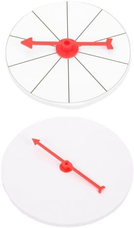 Mikikit Ruota dei Premi Girevole per Feste da 10 CM Set 2 Pezzi Supporto da Tavolo Leggero e Portatile Forniture per Giochi di Gruppo e attività Ricreative per e Adulti