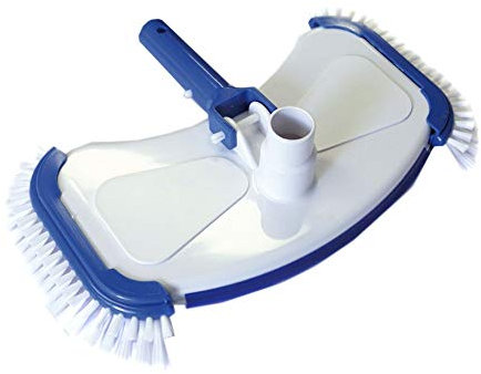 Powerhaus24 Limpiador Especial para Piso de Piscina con Parte Inferior y Cepillo Lateral