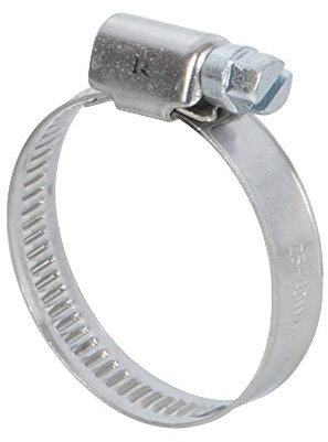 Ribiland 07370 Abrazaderas Acero Inoxidable, Color Plateado, de 25 a 40 mm, 2 Unidades