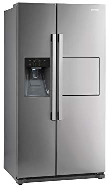 Gorenje Nrs 9182 Bbk côte-à-côte/A ++ / 177 cm / 374 kwh/an / 373 L Section de refroidissement / 204 L Congélateur/Système de refroidissement à 360 degrés Multi-Flow, noir profond. Inox