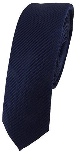 TigerTie - schmale Designer Krawatte in fein gestreift - Krawatte 4,5 cm Breite