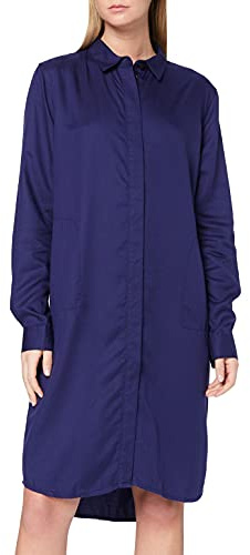 Kings of Indigo Vestido Priscilla para Mujer, Azul (Blue Print 8111), XS