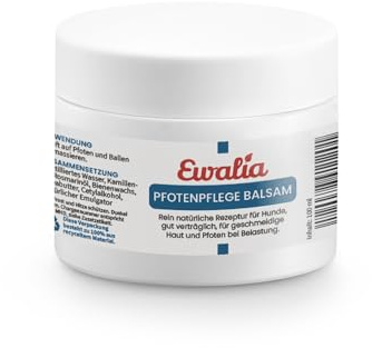 NEU! EWALIA Pfotenpflege Balsam für Hunde - Schenken Sie Ihrem Liebling den Komfort geschmeidiger Pfoten - mit Tierärzten entwickelt, 100% Natur pur, frei von Zusätzen - 100ml