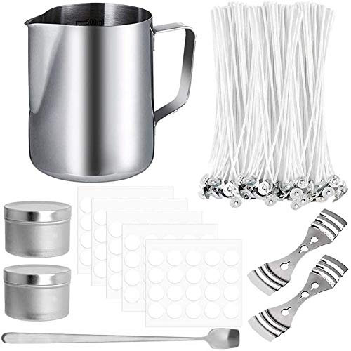 Queta DIY Set zur Herstellung von Kerzen, Handwerkswerkzeug, Kerzendocht, Kerzenbox, Kerzenhalter, Kerzenhalter