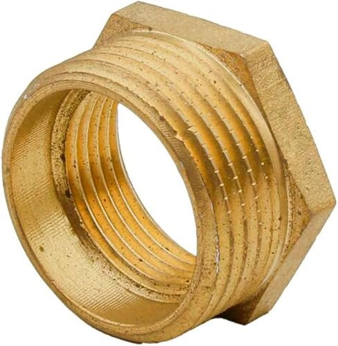 RIEGOPRO Tuerca Macho x Hembra fabricado en latón. (2 x 1)