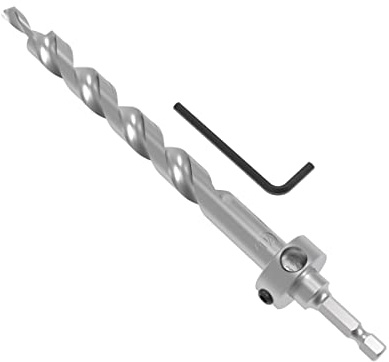 Kreg Pocket-Hole Jig XL Bohrer - Kompatibel mit dem Pocket-Hole Jig XL (KPHJ920) - inkl. Tiefstellring und Sechskantschlüssel - Standard Bit-Schaft