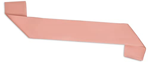 ALLY-MAGIC Schärpen für Junggesellinnenabschied, blanko, Satin-Schärpe, DIY, einfarbig, Festzug, Schärpe für Heimkehr, Festzüge, Paraden, Junggesellenabschied, Hochzeit, Party, Y3KBJD (Roségold)