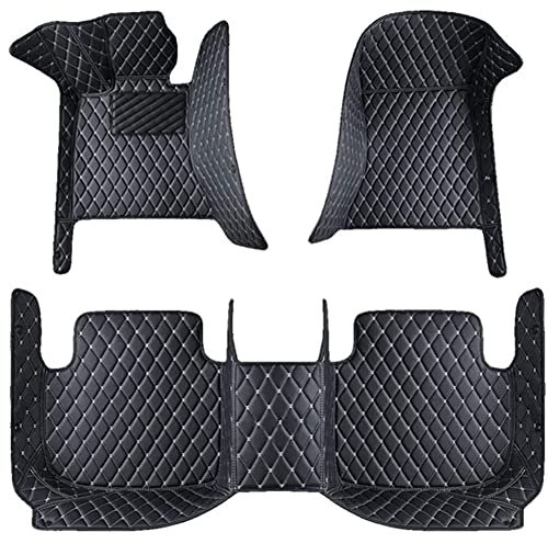 für Kia Sorento 2020-2023(LHD) Auto Fußmatten Set Leder Automatte FussMatten Custom Vorne Hinten Bodenmatte Wasserdichte fußMatte Anti-Kratz Teppiche ZubehöR