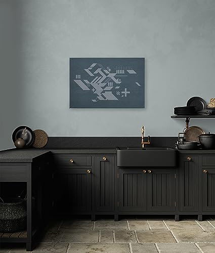 A.S. Création WTD - Stampa su tela con grafica astratta, motivo astratta, 90 x 60 cm, formato orizzontale, moderna decorazione da parete per camera da letto, soggiorno, cucina, immagine su telaio