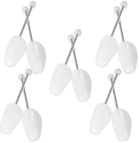 Namvo 5 Pairs Shoes Trees Maintain Shape Footwear Adjustable Spiral Spring Shoe Tree Plastic Toe Case Moisture Absorption Air Circulation Odour Prevention Shaper Stretcher for Unisex UK 6.5-9/EU 39-42
