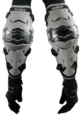 Ellenbogenschoner Motocross Schutz Motorrad Off-Road Knieschoner Schutz Dirt Bike Bandage Protektor E09-2-gray9 Einheitsgröße