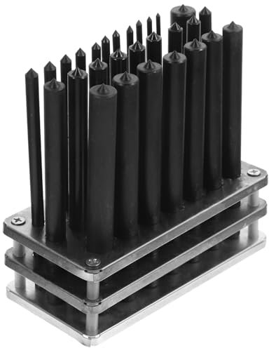 KICHOUSE 1ensemble Set De Punchs Cylindriques Pour Réparation Mécanique Outils De Positionnement Fiables Et Pour Perçage Et Entretien