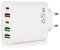 YIIFELL Cargador USB C, 65 W 5 Puertos Cargador USB C con Cargador Rápido Inteligente QC 3.0, Adaptador de Corriente USB para iPhone 15 14 13 12 11 Pro MAX SE 2020 XS XR 8 7, Samsung, Tablet