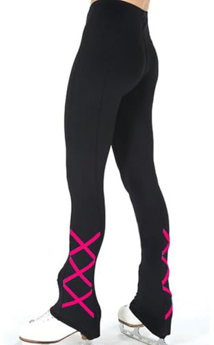 Eiskunstlauf-Hose, Lange Übungshose, wasserdichte Hose, Thermo-Leggings, Eiskunstlauf-Hose Für Damen Und Mädchen, Fleece,001,XXXL