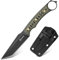 NedFoss PIONEER Jagdmesser 42a Konform, 8.5cm 14C28N Stahl Full Tang Survival Messer mit Verstellbarer Clip & G10 Griff, Outdoor Messer mit Kydexscheide, EDC Messer, Legales Feststehendes Messer