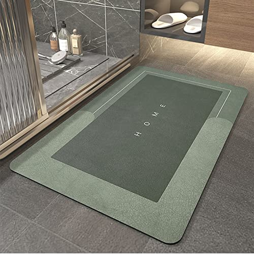 GXXINGIN Tappetino Sottile Super Assorbente, tappeti da Bagno ad Asciugatura Rapida, Tappetino da Bagno in diatomite con Fondo Antiscivolo in Gomma, tappetini da Bagno Facili da Pulire per Il Bagno,