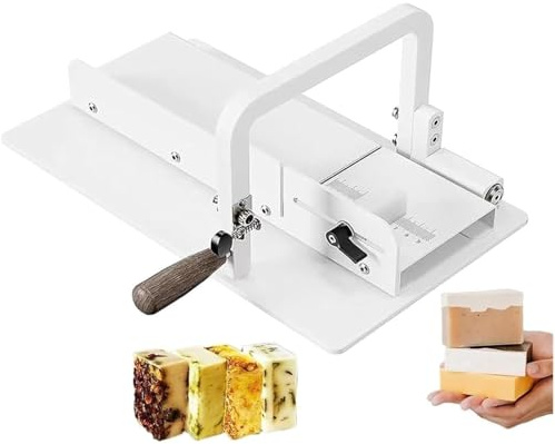 Tagliasapone a braccio singolo interamente in metallo, taglierino manuale for sapone fatto a mano fai-da-te, affettatrice professionale a braccio singolo, con marcature in scala millimetri.