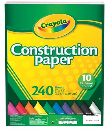 Crayola 240 Sheet Construction Paper