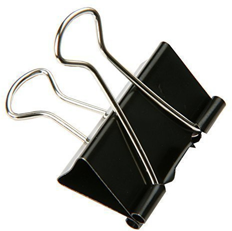 SBS® Binder Clips | 51 mm | 15 Stück | Metallklammern | Büroklammern | Papierhalter
