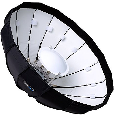 Fotodiox EZ-Pro Faltbare Beauty Dish Softbox mit Multiblitz Profilux Einsatz, 60 cm