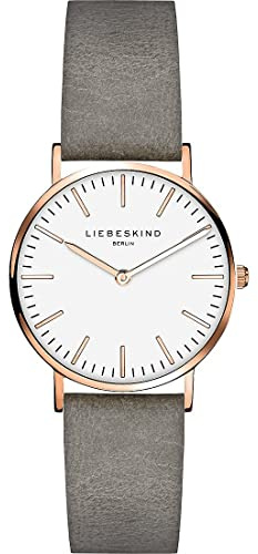 Liebeskind Berlin Damen Armbanduhr – 30 mm Quarzuhr mit rundem Gehäuse – Edelstahl-Mesharmband – 5 ATM wasserdicht – Zeitlos & filigran
