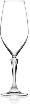 RCR Glamour Set Calici Flute, Vetro, Trasparente, 8x8x26 cm, 6 unità
