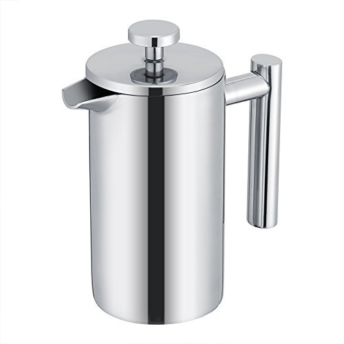 Haofy de Émbolo Prensa Francesa de Acero Inoxidable de Doble Pared con Filtros 350ml