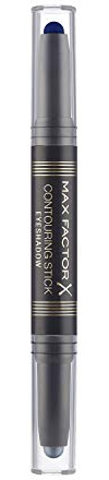 Max Factor Contouring Stick Eyeshadow Silver Storm & Midnight Blue – Lidschattenstift mit zwei kühlen Farbtönen für einen gelungenen Augenaufschlag – Mit cremiger Konsistenz